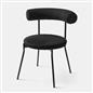 OHS Boucle Dining Chair with Metal Legs Modern Upholstered Kitchen Chair