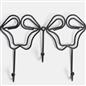 OHS Bows Over the Door Hook Hanger 5 Hooks Metal Coats Towel Rack