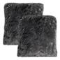 Sienna Set of 2 Fluffy Cushion Covers Shaggy Set Scatter Sofa 18