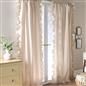 OHS Gingham Frill Voile Net Curtains 2 Window Panels Sheer Rod Slot Top Pair Set