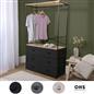 Cabinet Rail Wardrobe Open Home 6 Drawer Coat Hanger Storage Clothes Organiser