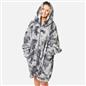 OHS Oversized Sherpa Tie Dye Hoodie Zip Up Womens Sweatshirt Cardigan UK