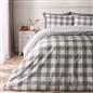 OHS Gingham Duvet Cover Bedding Set Check Quilt Pillowcase Reversible