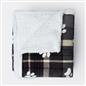 Check Fleece Pet Blanket Throw Over Bed Supersoft Plush Sherpa Warm Chair Sofa