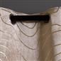 Velvet Eyelet Curtains Metallic Foil Wave Pair of Ring Top Thermal Ready Made