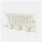 OHS Coat Rack Wall Mounted Shelf Engineered Wood Floating Display Unit