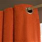 OHS Boucle Eyelet Curtains Blackout Pair Ready Made Ring Top Energy Saving