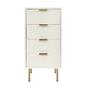 OHS Ribbed Drawer Unit Bedside Table 3/4/5/6 Draw Cabinet Nightstand Sideboard