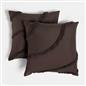 OHS Tufted Contour Cushion Covers 2 Pack Decorative Square Pillowcases