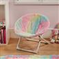 OHS Tie Dye Folding Chair Round Moon Garden Outdoor Bedroom Folding Picnic Seat
