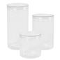 Storage Jar Round Plastic Food Organiser Tea Coffee Sugar Holder Tub Kitchen Pot