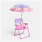 OHS Kids Unicorn Camping Chair Parasol Set Picnic Outdoor Garden Folding Seat