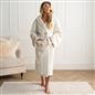 OHS Ribbed Fleece Dressing Gown Luxury Warm Supersoft Loungewear Ladies Robe