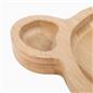 Wooden Bear Plate Kids Food Serving Board Natural Bamboo Kitchen Home Platter
