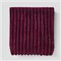 OHS Faux Fur Ribbed Fleece Throw Over Bed Blanket Warm Supersoft