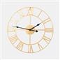 Large Wall Clock Roman Numerals Skeleton Big Open Round Face Living Room Kitchen