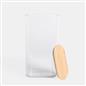 Clear Storage Tub with Lid Pasta Dry Food Container Fresh Durable Plastic Bamboo