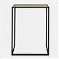 OHS Marble End Table Modern Console Bedroom Side Nightstand Metal Frame