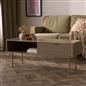 OHS Ribbed Coffee Table with Drawer Engineered Wood Shelf Storage Home Decor