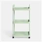 OHS Trolley Cart 3 Tier Roll Bathroom Storage Portable Kitchen Home Organiser