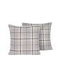 OHS Woven Check Cushion Covers 2 Pack Cases Luxury Home Decor