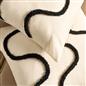 OHS Tufted Waves Cushion Covers 2 Pack Decorative Square Pillowcases