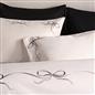 OHS Bow Border Bedding Set Microfibre Print Duvet Cover with Pillowcase