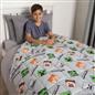OHS Minecraft Kids Weighted Blanket Relief Sleep Throw - 100 x 150cm - 3kg