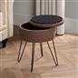 Foot Stool Storage Seat Chair Dressing Table Vanity Pouffe Ottoman Boucle Fleece