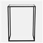 OHS Marble End Table Modern Console Bedroom Side Nightstand Metal Frame