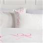 OHS Bow Border Bedding Set Microfibre Print Duvet Cover with Pillowcase