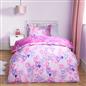 Neon Heart Duvet Cover Bedding Set Reversible with Pillowcase Kids Single Double
