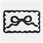 OHS Bows Bath Mat Soft Velvet Quick Dry Non-Slip Bathroom Shower Rug