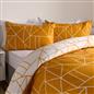 OHS Geometric Reversible Bedding Set Soft Quilt Duvet Cover with Pillowcase