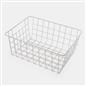 Wire Storage Basket Organiser Tidy Clothing Towel Holder Space Saving Solution