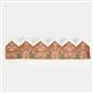 OHS Gingerbread House Draught Excluder Xmas Draft Wind Blocker Door Stopper