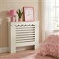 OHS Scallop Radiator Cover Engineered Wood Modern Side Board Cabinet Shelf