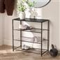 OHS Manhattan Shelf Storage 4 Tier Shoe Organiser Unit Hallway Office Home