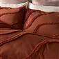 OHS Tufted Contour Bedding Set Soft Cosy Duvet Cover with Pillowcase