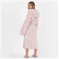 OHS Teddy Marl Fleece Soft Adults Dressing Gown Unisex Full-Length Robe
