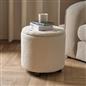 OHS Ottoman Stool Storage Boucle Vanity Seat Soft Foot Rest Pouffe Home Chair