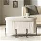 OHS Ottoman Boucle Storage Box Folding Footstool Cube Round Rectangle
