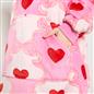 OHS Bow Lattice Hoodie Blanket Sherpa Lined Fleece Wearable Throw Thermal