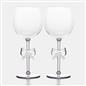 OHS Plastic Glasses Set of 2/4 Reusable Flute Champagne Cocktail Glass Picnic