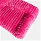 OHS Ribbed Pet Bed Sofa Soft Fleece Dog Cat Washable Anti Anxiety Cushion Mat