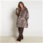 OHS Animal Prints Hoodie Blanket Sherpa Lined Fleece Wearable Throw
