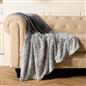 Faux Fur Fleece Throw Bed Blanket Plush Two Tone Warm Super Soft Sofa Bedspread