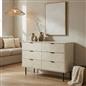 OHS Chevron Storage Unit Chest Engineered Wood 6 Drawer Cabinet Sideboard