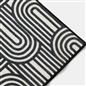 OHS Washable Rug Geometric Print Ultra Soft Living Room Area Mat Accent Rugs