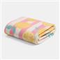 OHS Lemon Stripes Throw Soft Blanket Polar Fleece Lightweight Bedspread